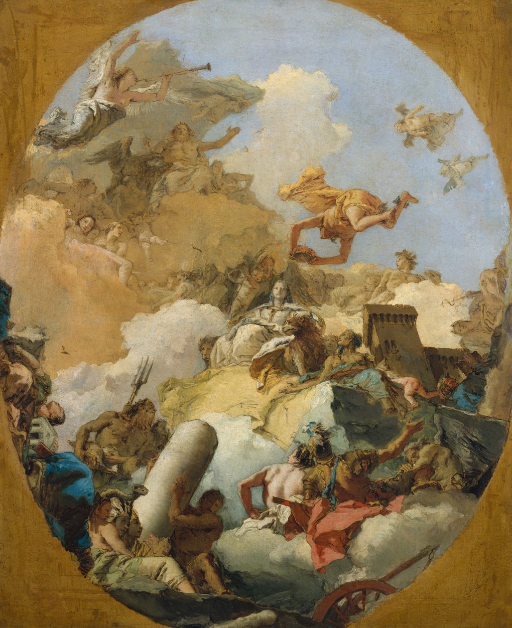 Den spanska monarkins apoteos, c.1765 av Giovanni Battista Tiepolo