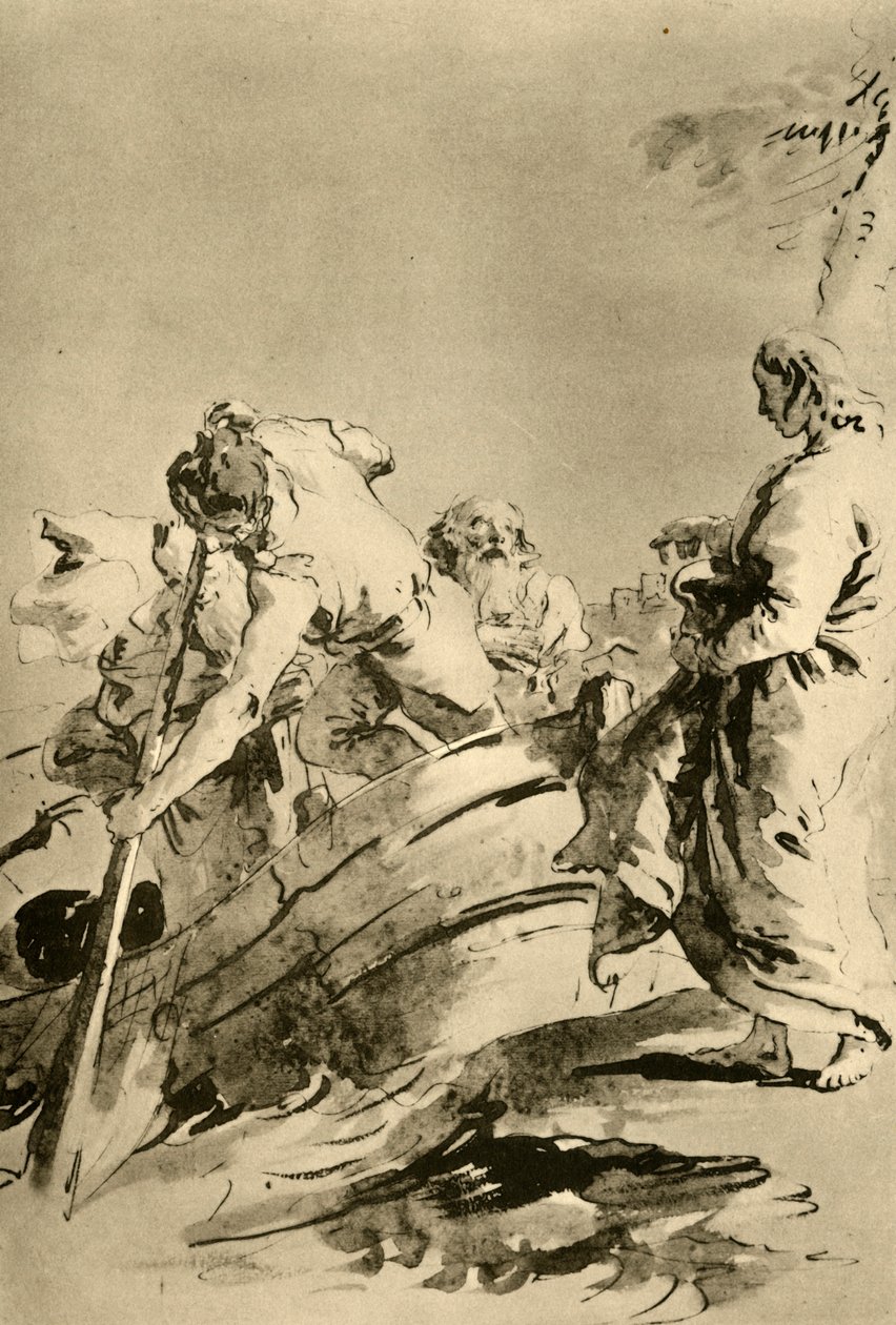 Uppmaningen till Peter, mitten av 1700-talet, 1928 av Giovanni Battista Tiepolo