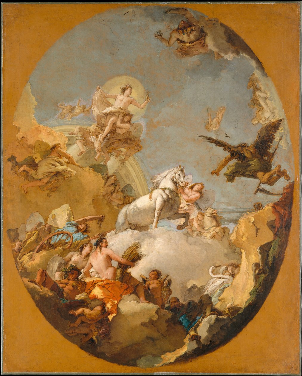 Der Wagen der Aurora av Giovanni Battista Tiepolo