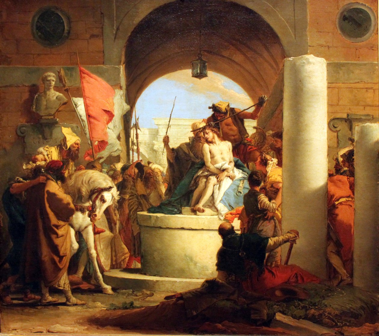 The Crowning with Thorns Deutsch: Dornenkrönung Christi Russian: Crowning with thorns av Giovanni Battista Tiepolo