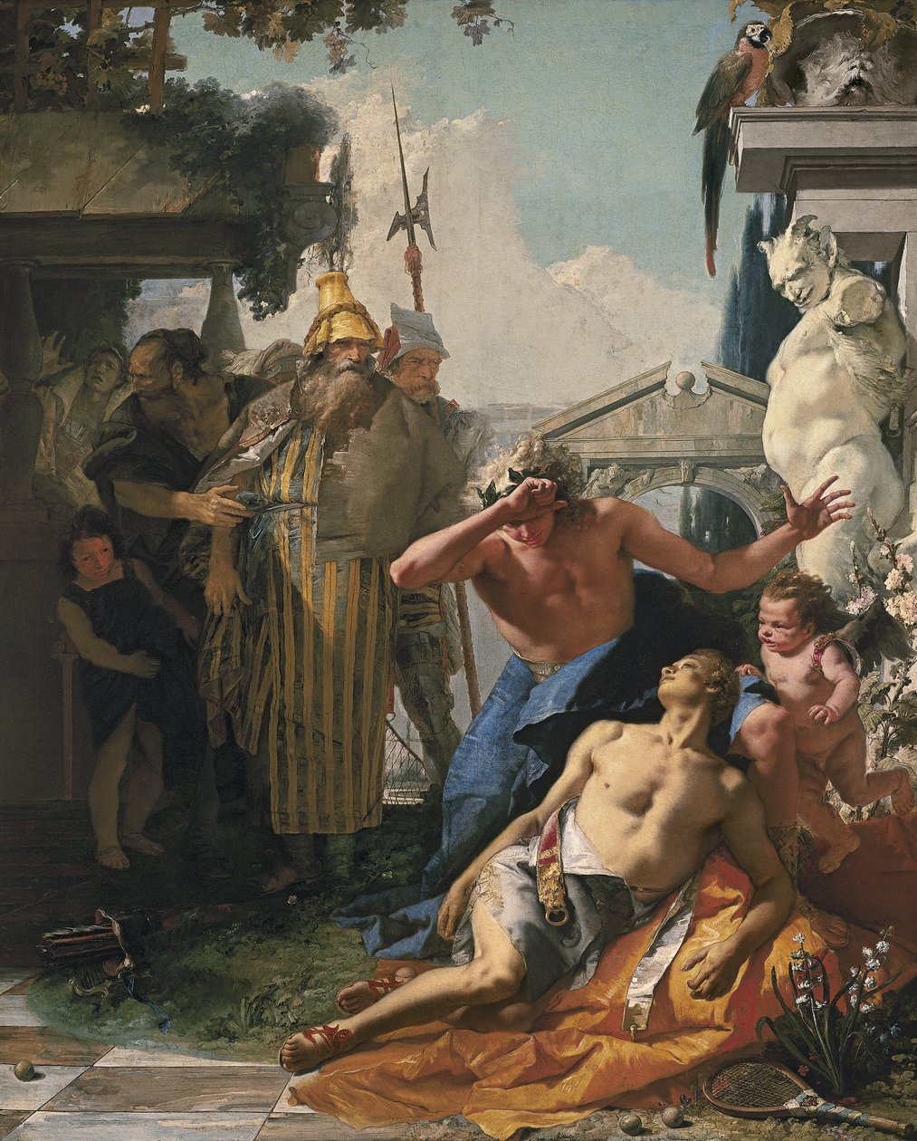 Hyacinthus död av Giovanni Battista Tiepolo