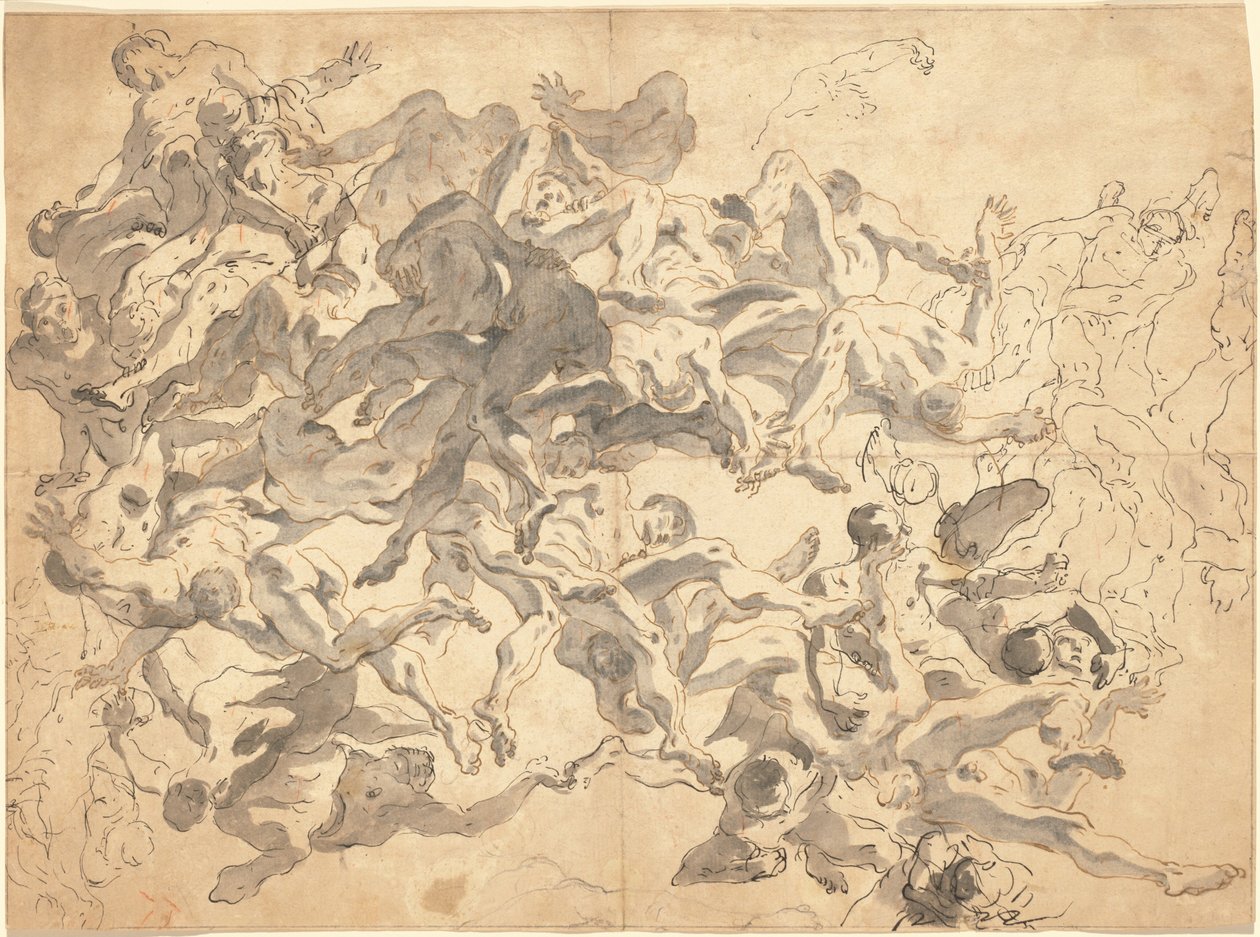 De rebelliska änglarnas fall av Giovanni Battista Tiepolo