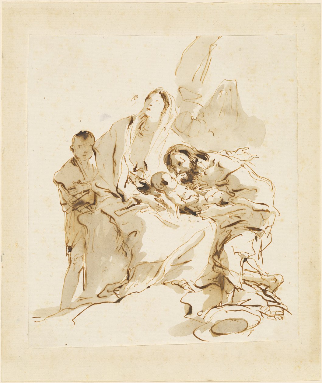 Den heliga familjen av Giovanni Battista Tiepolo