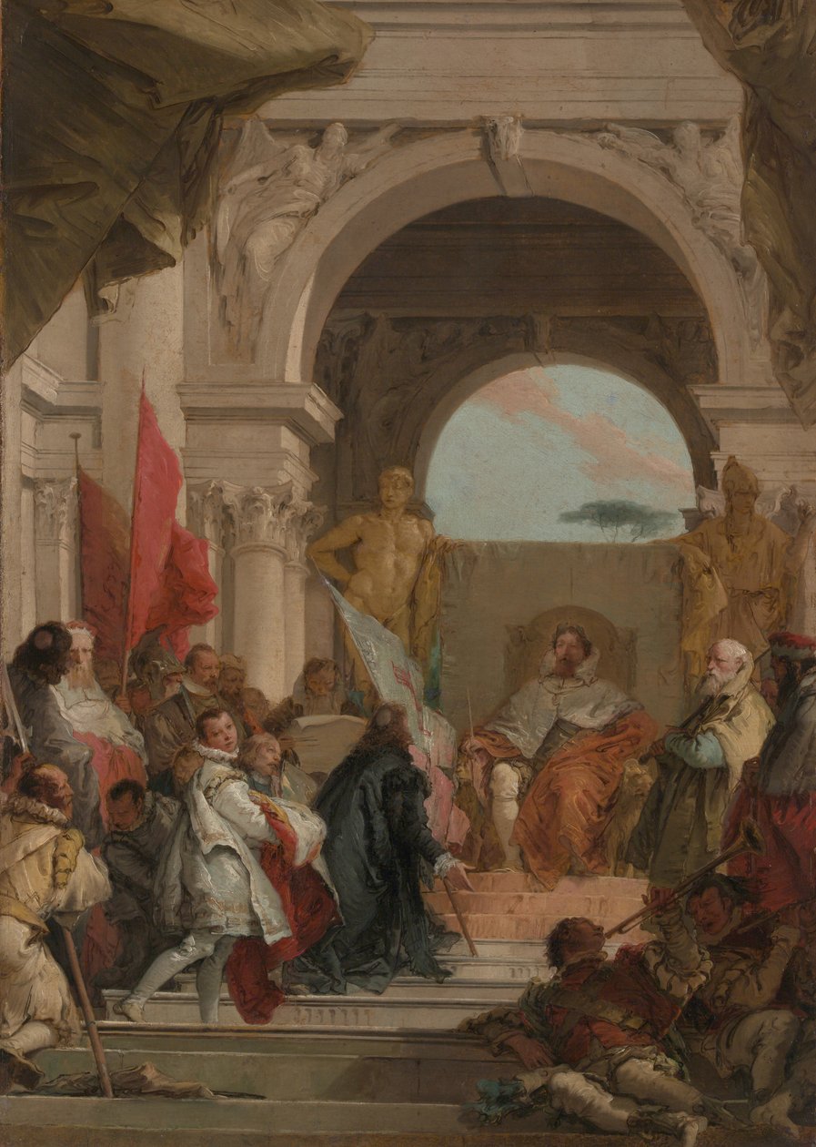 Biskop Harolds placering som hertig av Franken, c.1751-52 av Giovanni Battista Tiepolo