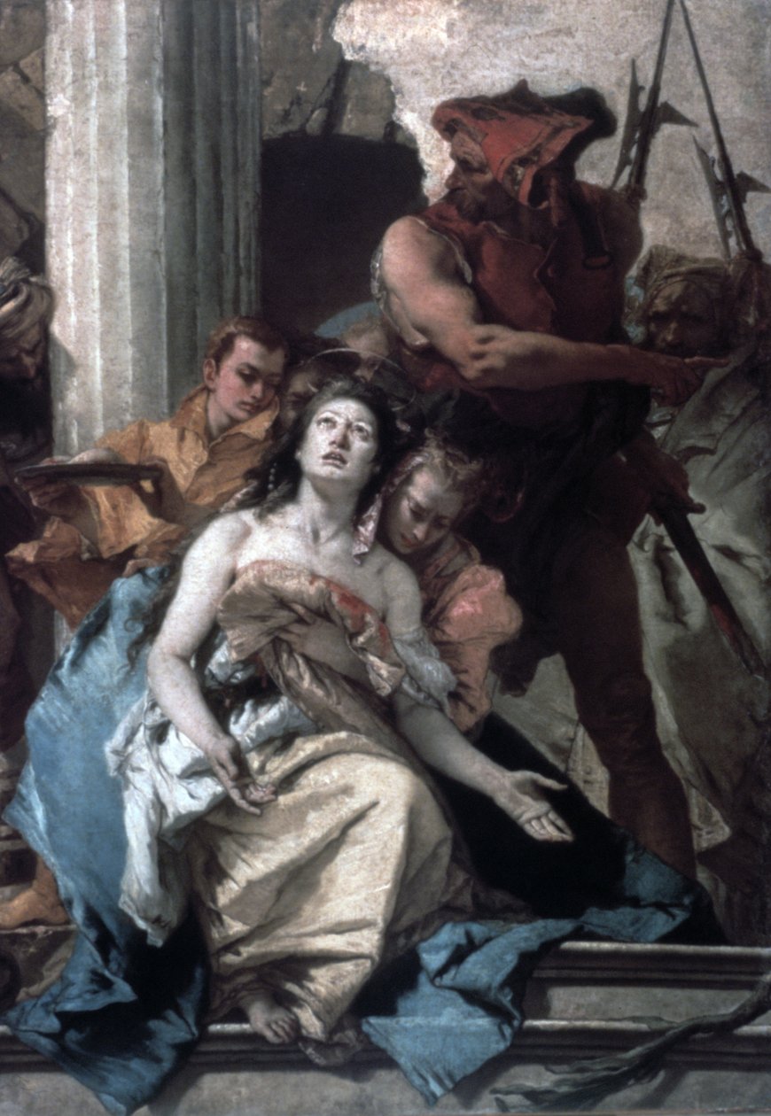 Martyrskapet av St Agatha, c1756 av Giovanni Battista Tiepolo