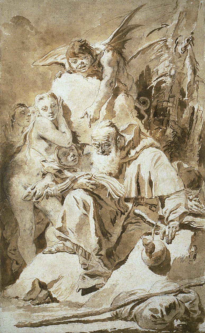 Sankt Antonius frestelse av Giovanni Battista Tiepolo