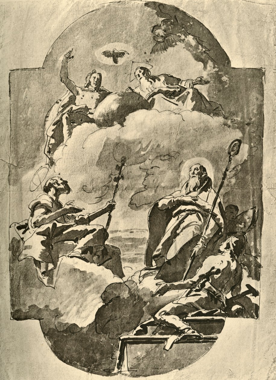 Treenigheten och de heliga, mitten av 1700-talet, 1928 av Giovanni Battista Tiepolo