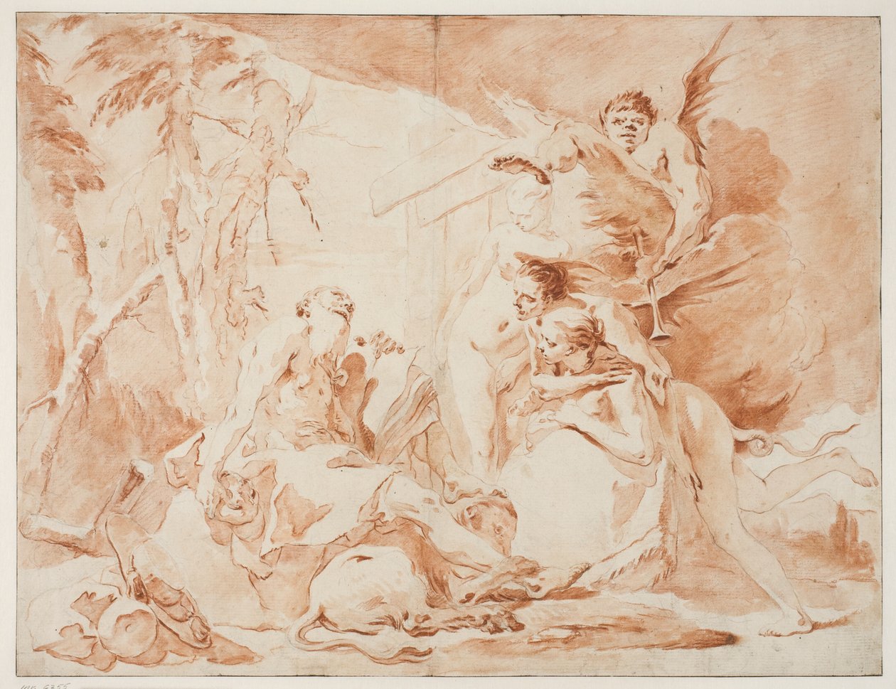 Den helige Hieronymus frestelser av Giovanni Battista Tiepolo
