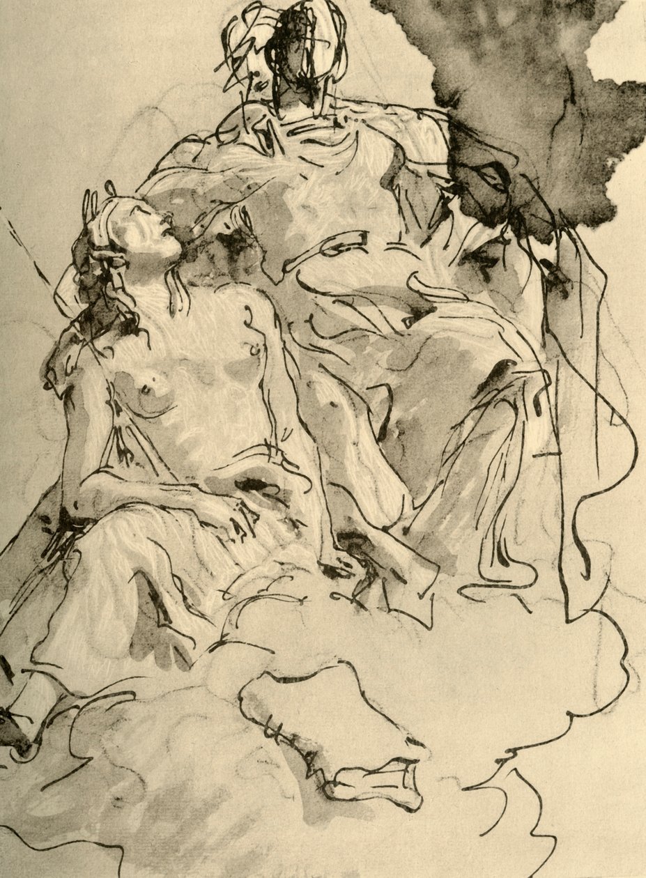 Två kvinnor, mitten av 1700-talet, 1928 av Giovanni Battista Tiepolo