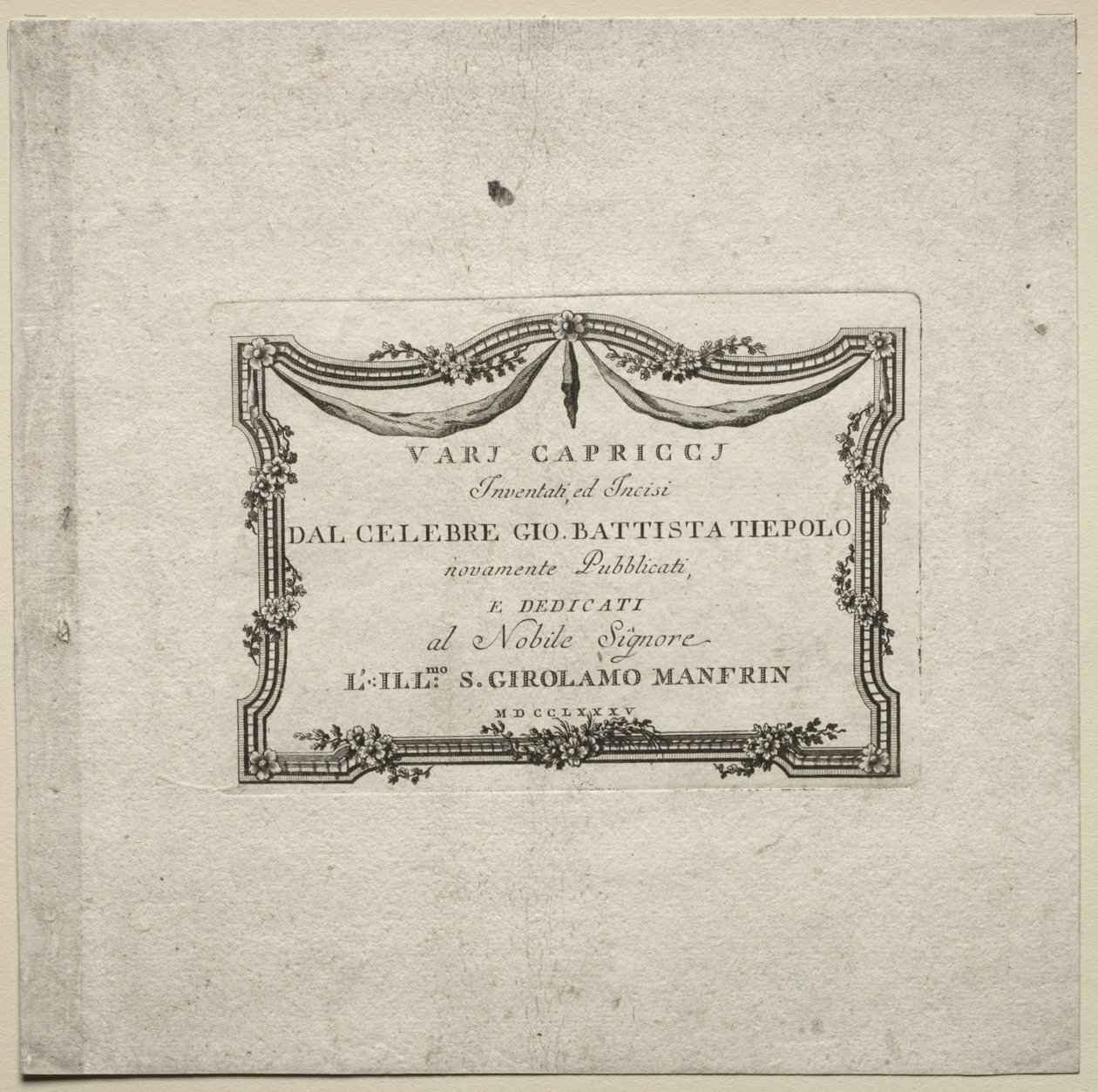 Olika Caprices av Giovanni Battista Tiepolo