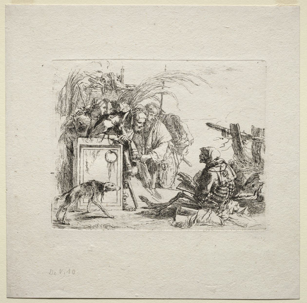 Olika Caprices: Death Giving Audience av Giovanni Battista Tiepolo