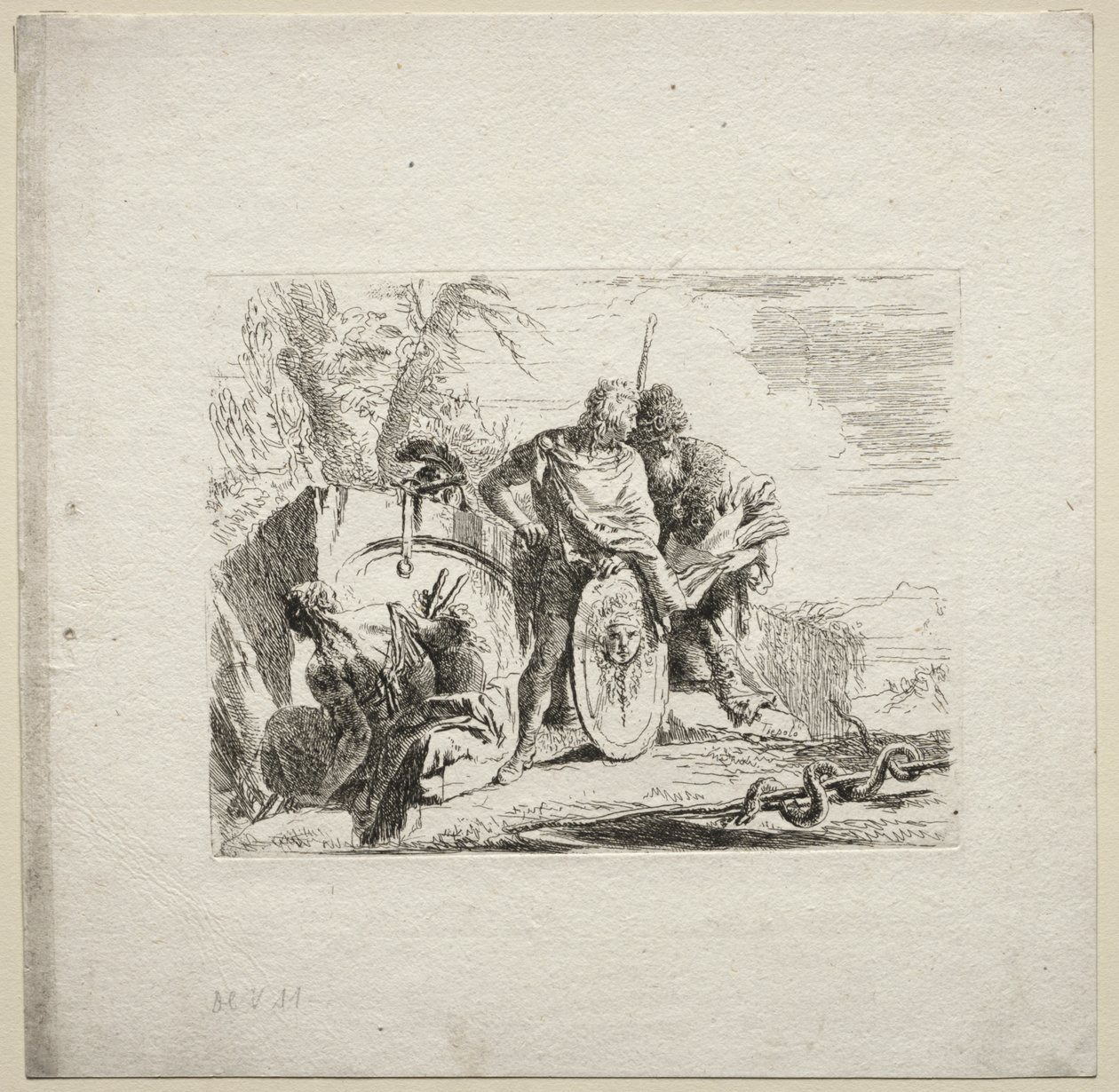 Olika Caprices: Den unge soldaten och astrologen av Giovanni Battista Tiepolo