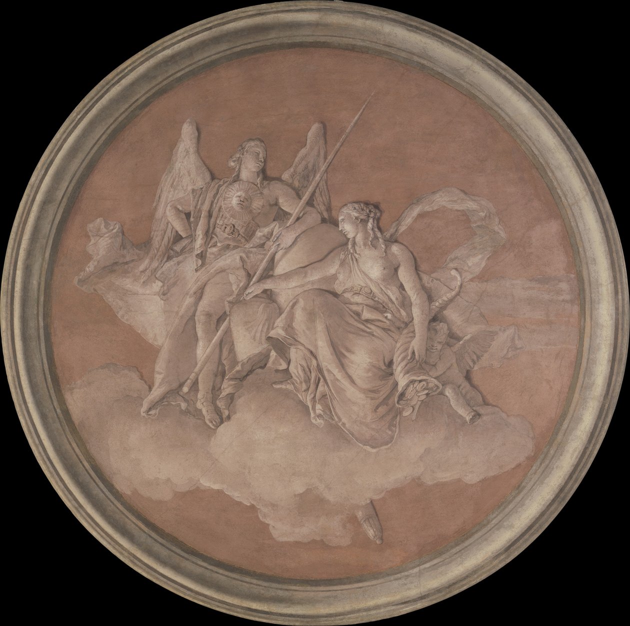 Dygd och överflöd, 1760 (fresk överförd till duk) av Giovanni Battista Tiepolo