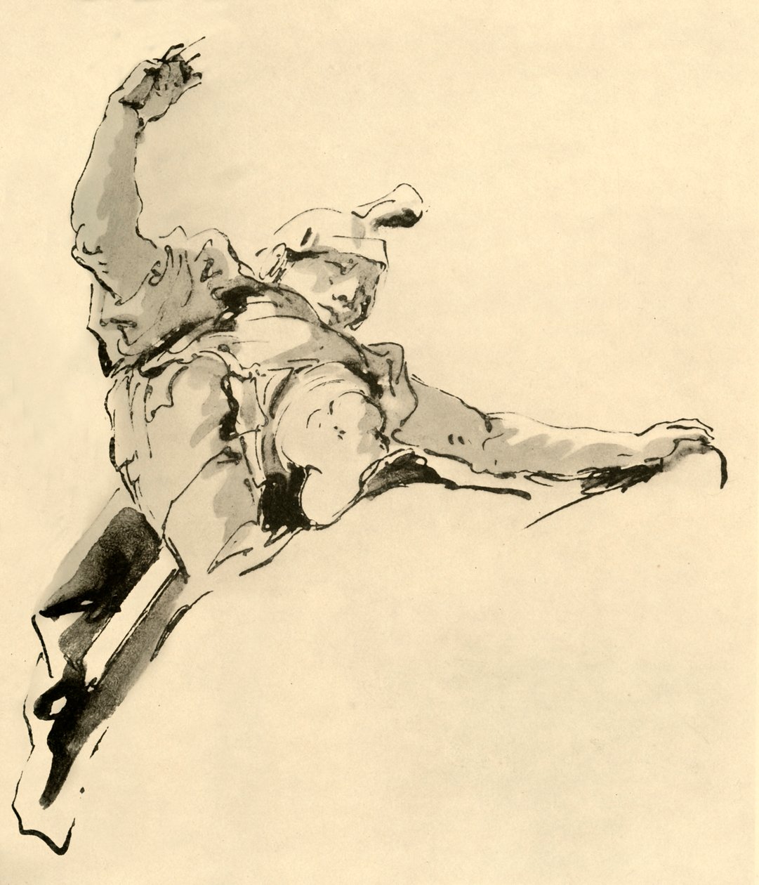 Krigare som står på moln, mitten av 1700-talet, 1928 av Giovanni Battista Tiepolo
