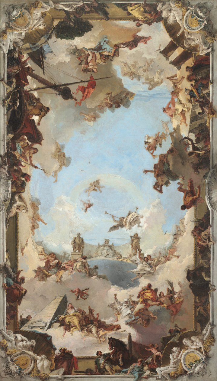 Den spanska monarkins rikedom och fördelar under Karl III, 1762. av Giovanni Battista Tiepolo