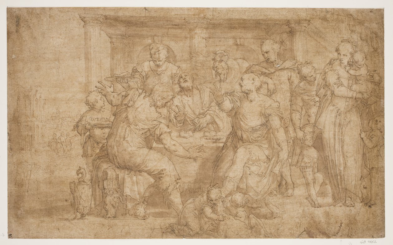 Nattvarden på Emmaus av Giovanni Battista Zelotti