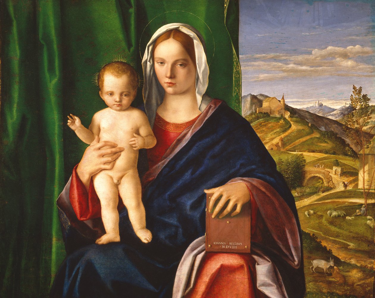 Madonna och barn, 1509 (Olja på panel) av Giovanni Bellini