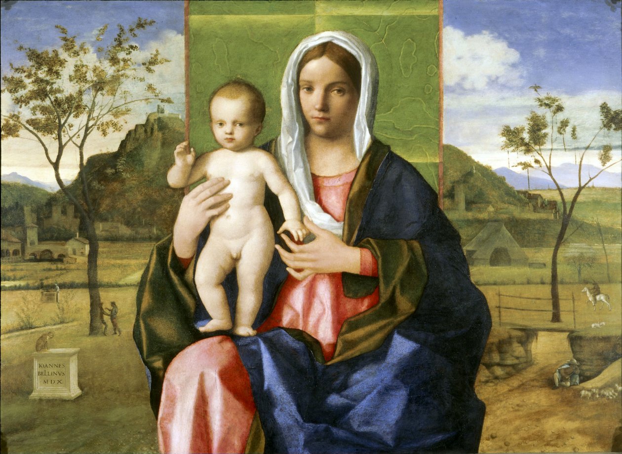 Välsignelse av madonna och barn av Giovanni Bellini