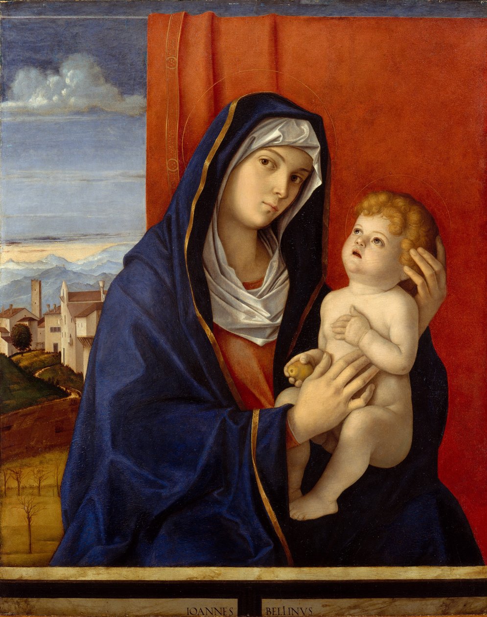Madonna och barn, ca 1485 (olja på trä) av Giovanni Bellini
