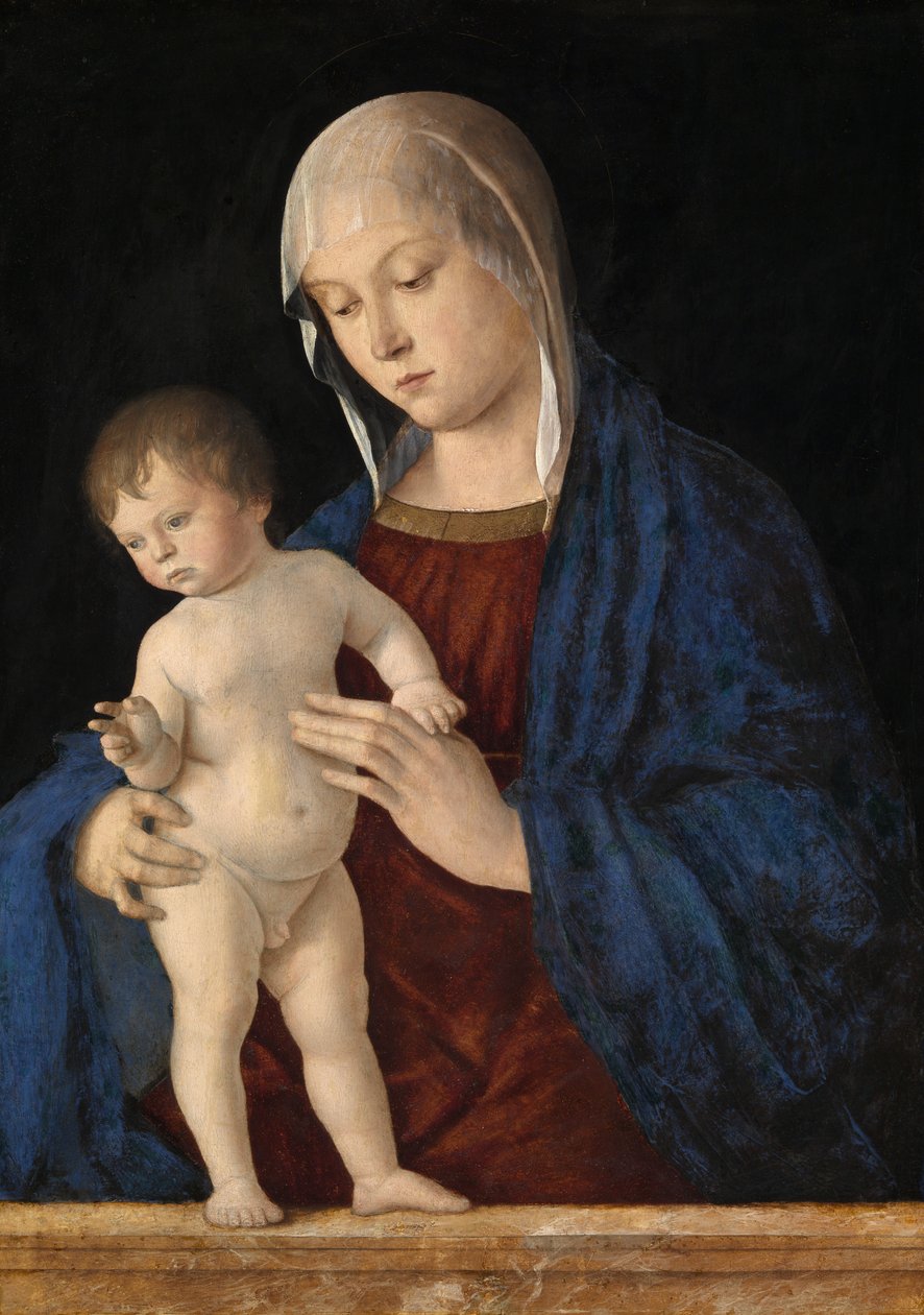 Madonna med barnvälsignelsen, ca 1475 (olja på panel) av Giovanni Bellini