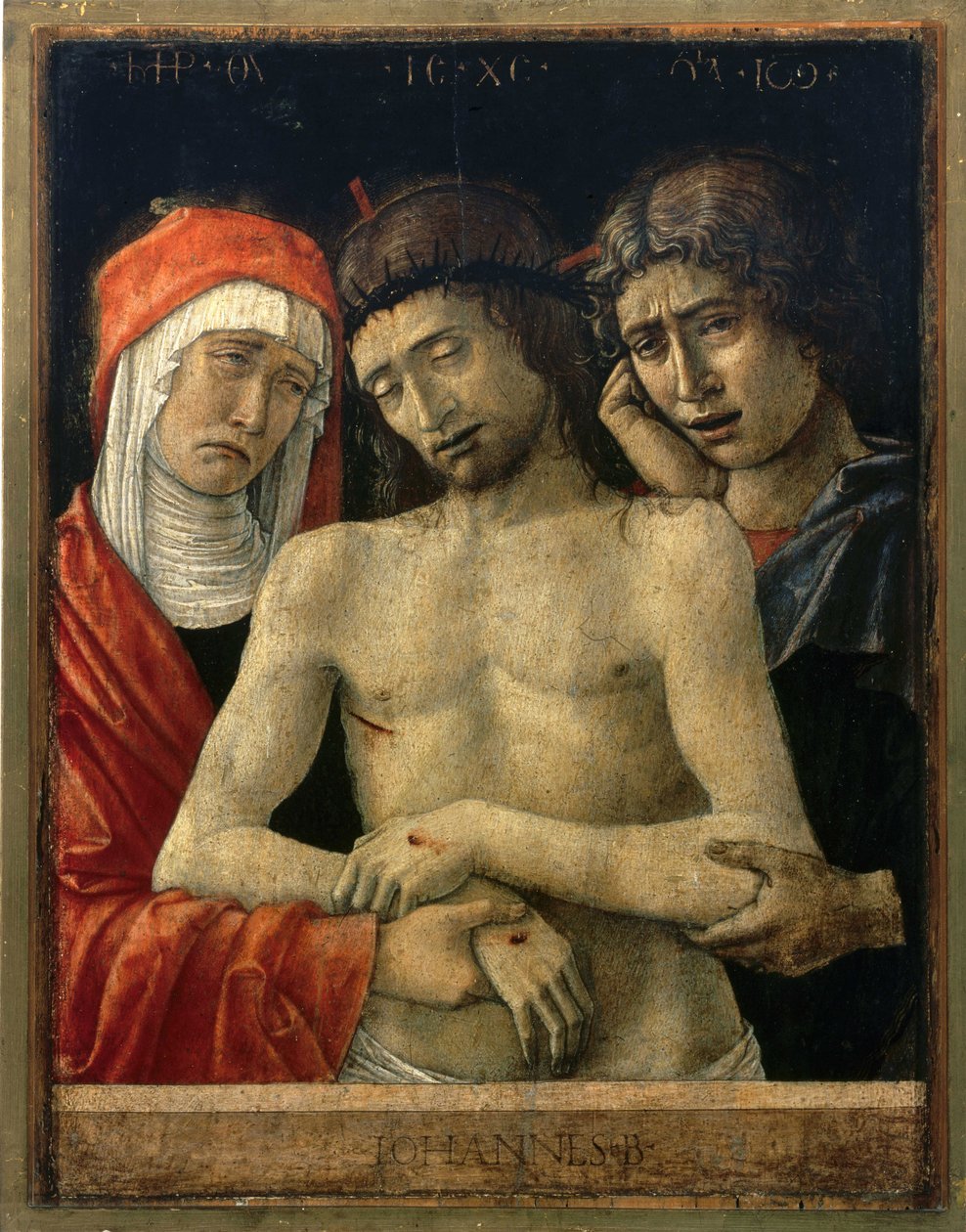 Pieta med Jungfrun och St John av Giovanni Bellini