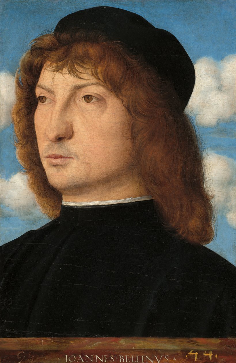 Porträtt av en venetiansk gentleman, ca. 1500. av Giovanni Bellini