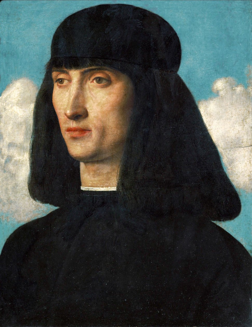 Porträtt av en man... av Giovanni Bellini