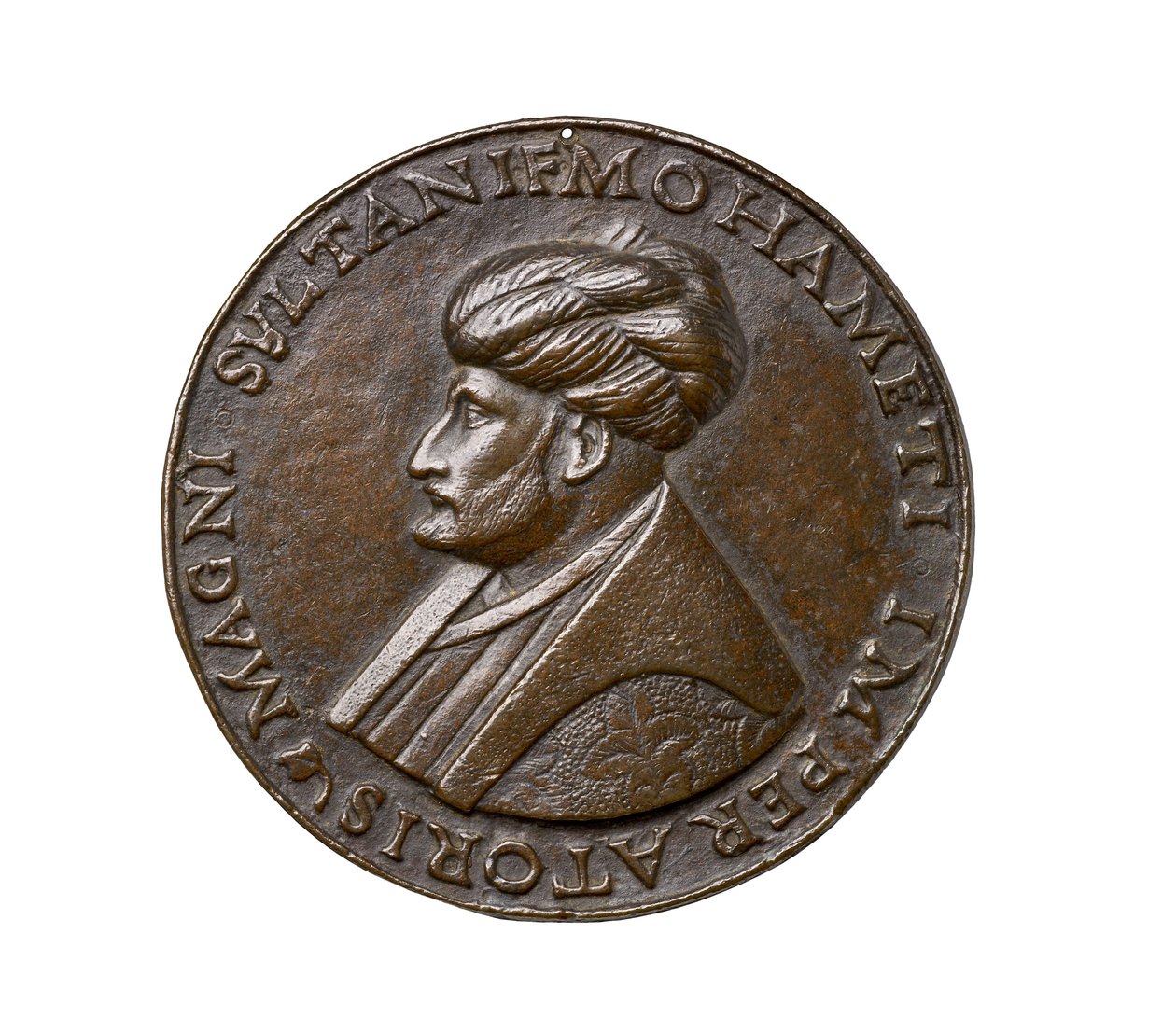 Renässansmedalj från Florens, ca 1480 (kopparbaserad legering) av Giovanni Bellini