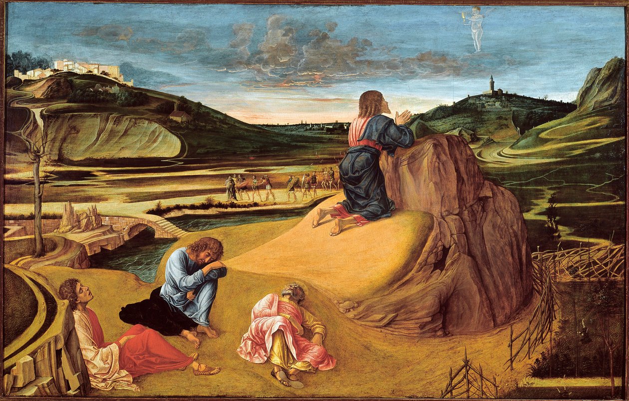 The Agony in the Garden, c.1465 (tempera på panel) av Giovanni Bellini