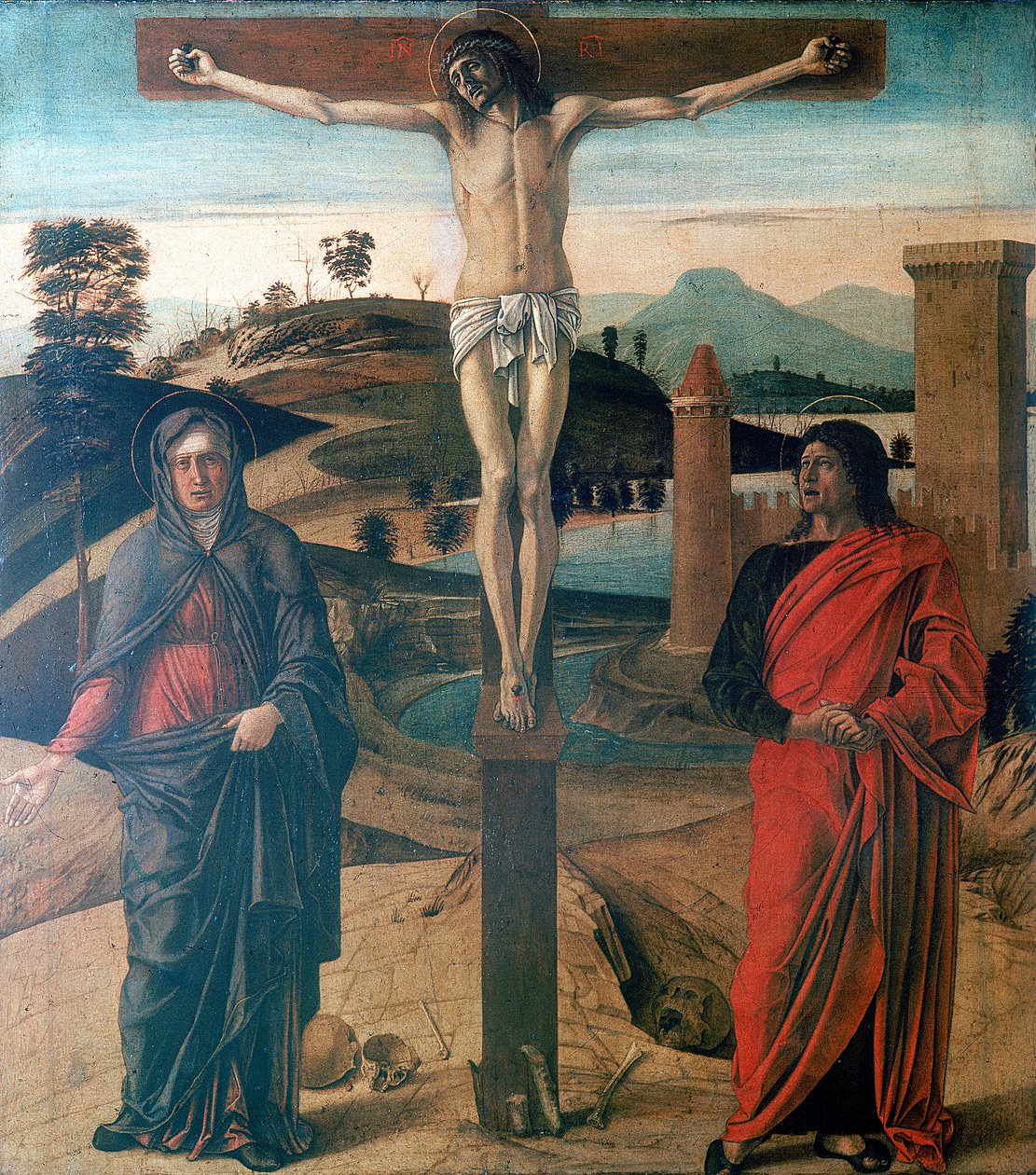 Korsfästelsen, 1465 av Giovanni Bellini