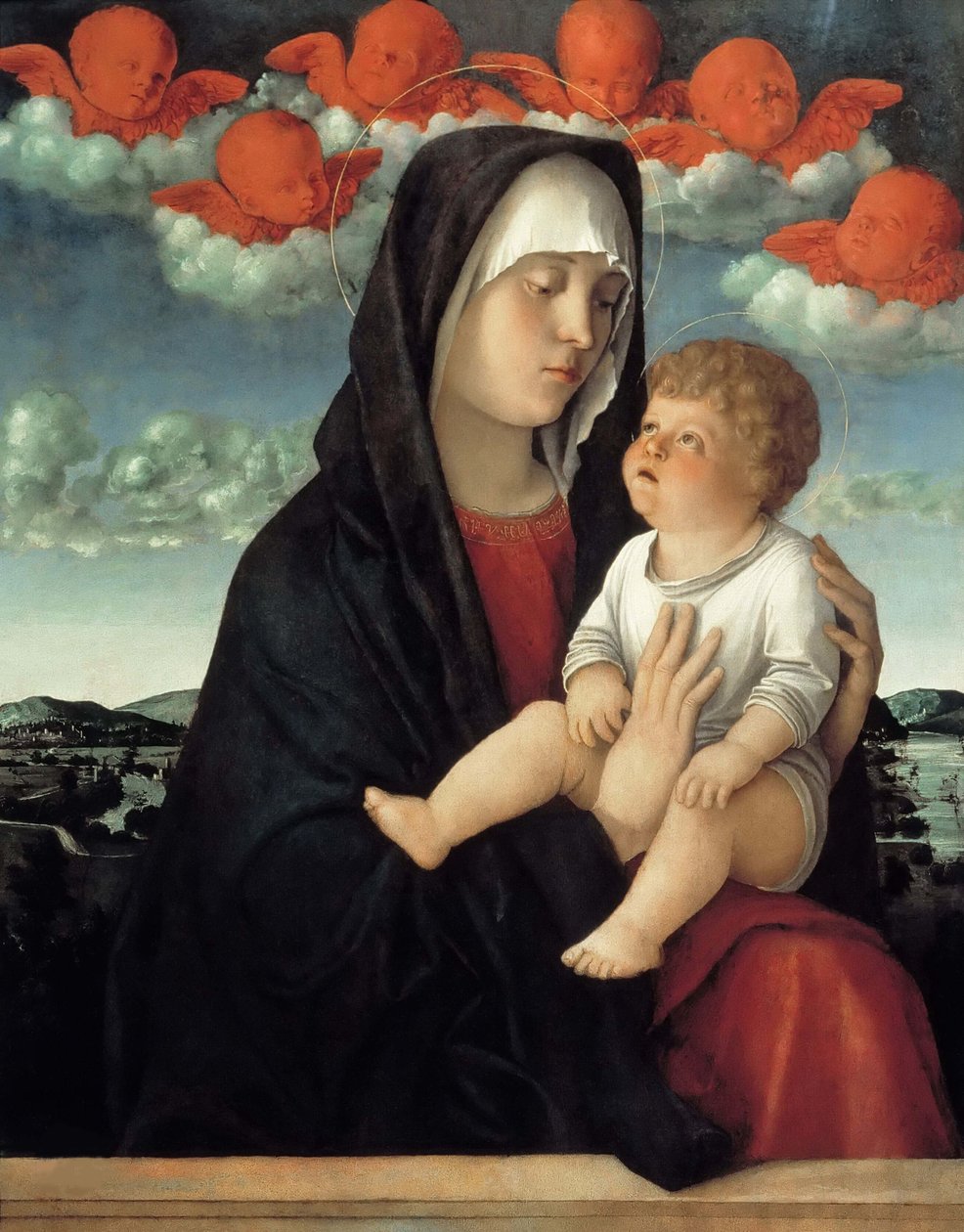 Jungfrun och barnet, c. 1500. av Giovanni Bellini