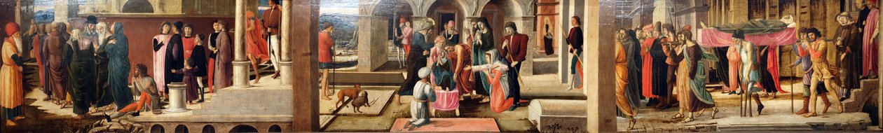 Tre berättelser om Drusiana och om Johannes evangelisten av Giovanni Bellini