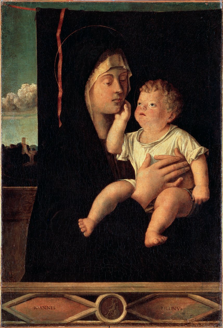 Jungfru och barn, 1400- eller tidigt 1500-tal av Giovanni Bellini