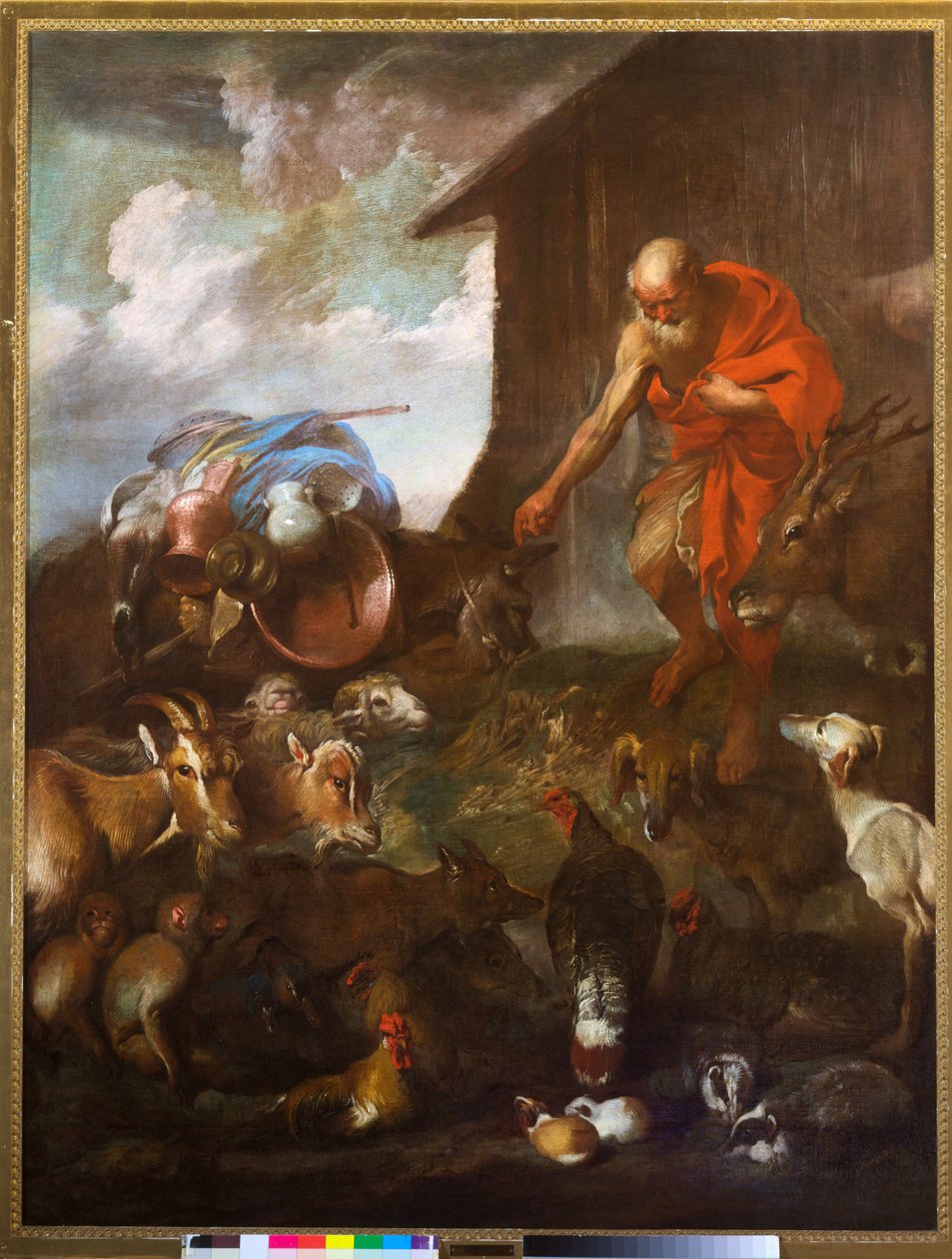 Djurens intåg i arken, ca 1655 (olja på duk) av Giovanni Benedetto (1609 64) Castiglione
