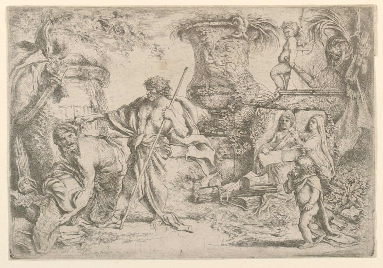 Allegori om förgänglighet av Giovanni Benedetto Castiglione
