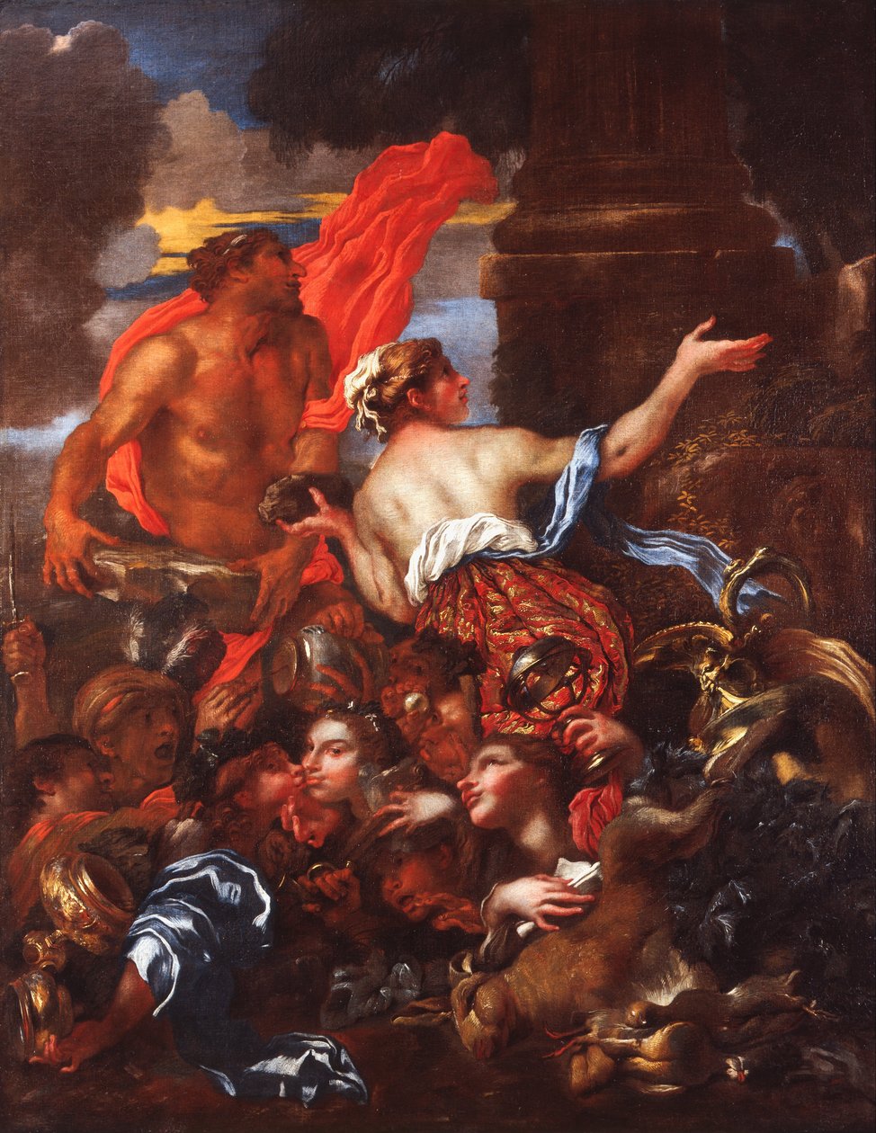 Deucalion och Pyrrha av Giovanni Benedetto Castiglione