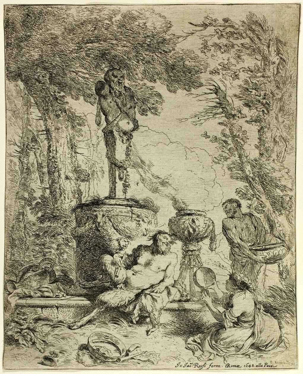 Fest av Pan av Giovanni Benedetto Castiglione