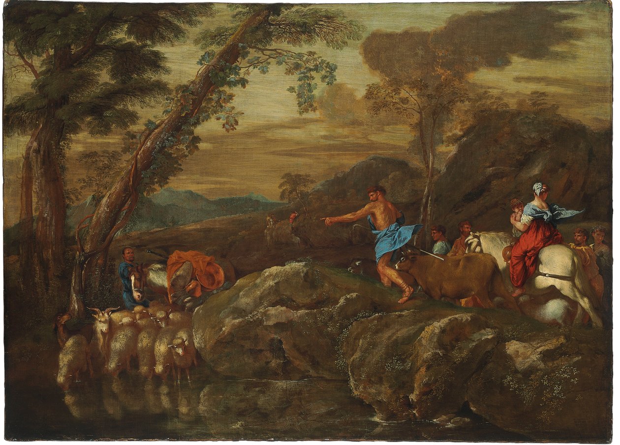 Jakobs resa, 1633 av Giovanni Benedetto Castiglione