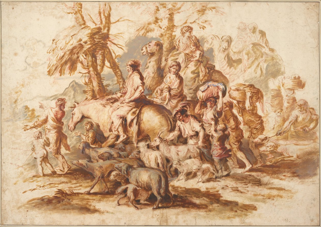 Jacobs återkomst av Giovanni Benedetto Castiglione