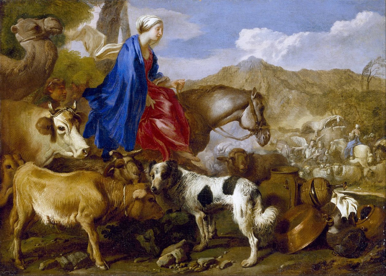 Rebeccas resa av Giovanni Benedetto Castiglione