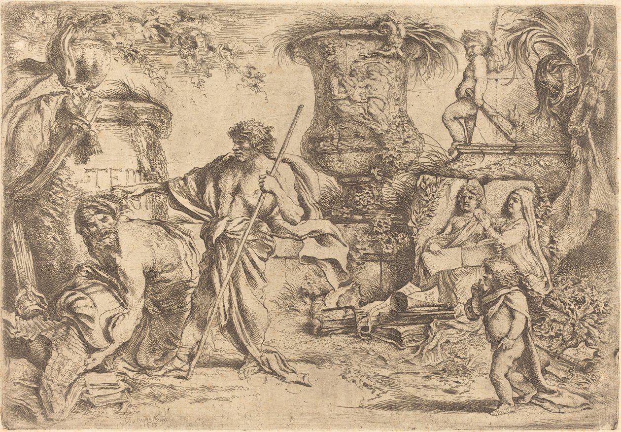 Temporalitet Evighet av Giovanni Benedetto Castiglione
