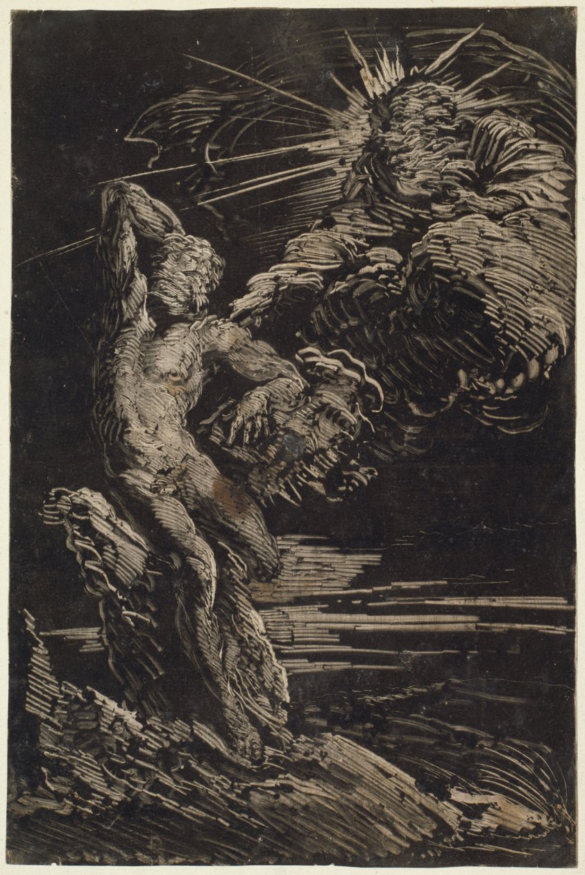 Skapelsen av Adam av Giovanni Benedetto Castiglione