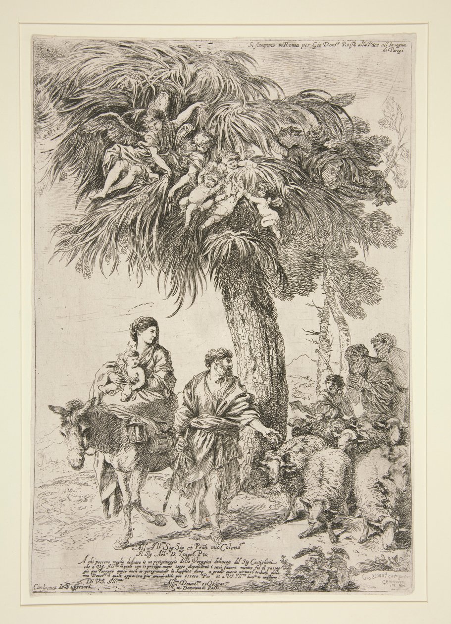 Flygningen till Egypten av Giovanni Benedetto Castiglione