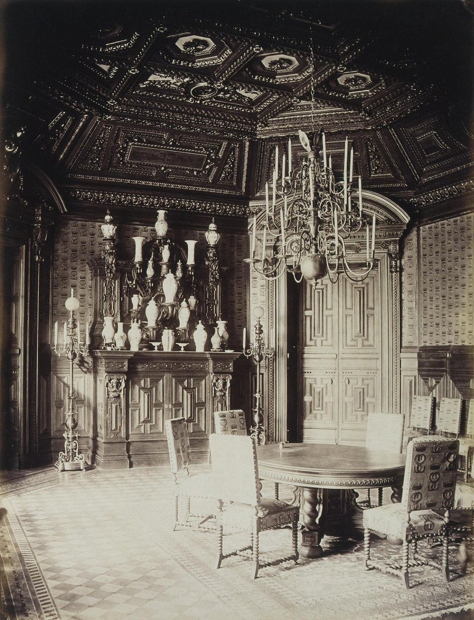 Stroganovpalatset i Sankt Petersburg. Matsalen, 1860-tal av Giovanni Bianchi