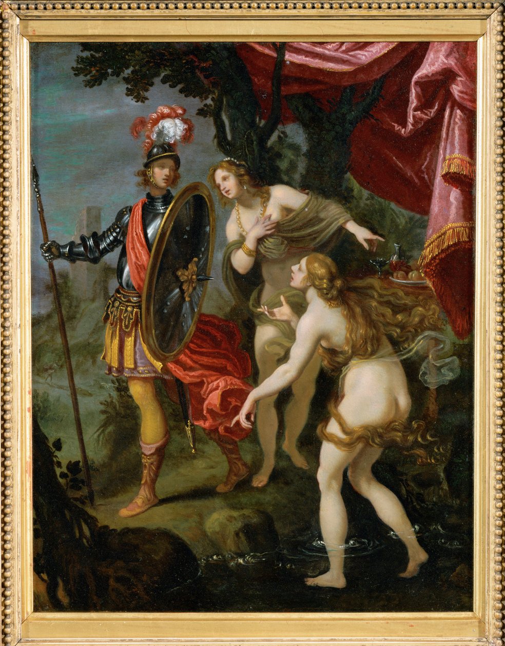Carlo allant delivrer Rinaldo. Carlo på väg för att rädda Rinaldo från... av Giovanni Biliverti