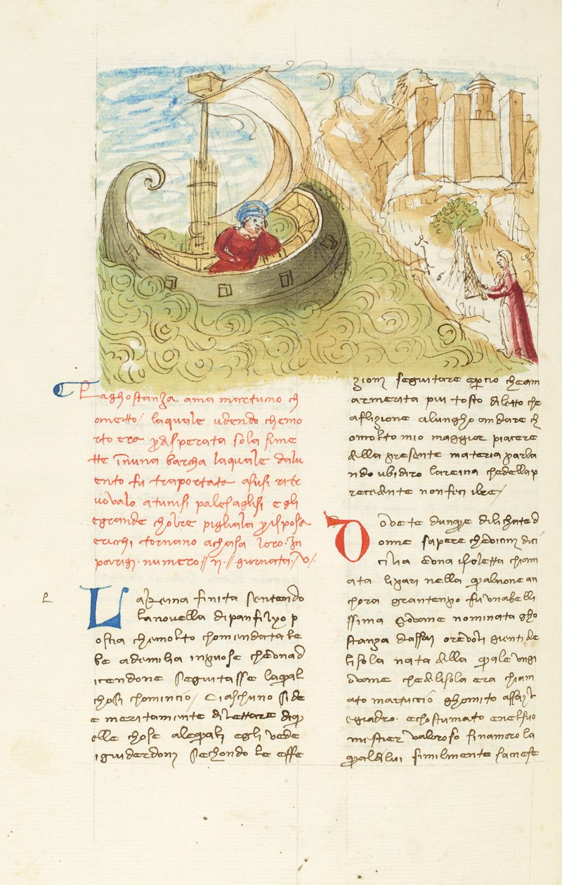 Décaméron, Au gré des flots - Gostanzas ankomst till Sousse, Femte dagen, novell 2. av Giovanni Boccaccio