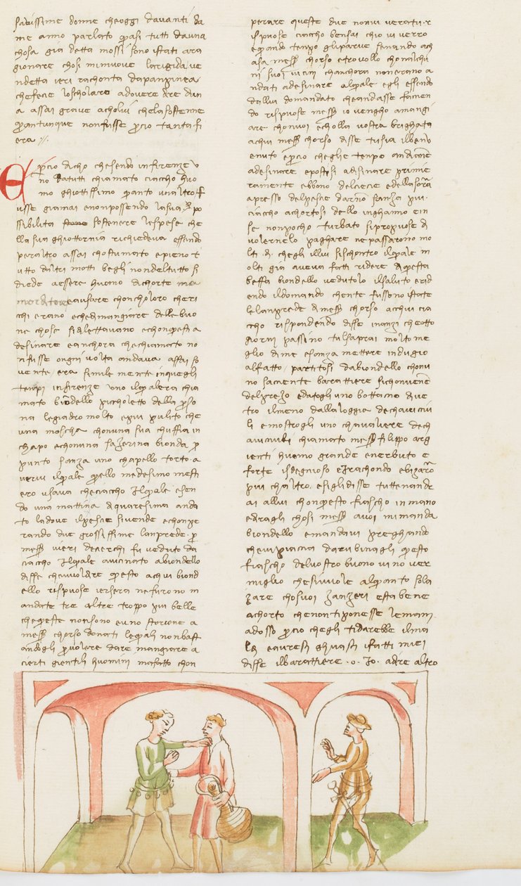 Decameron, Blondel och Cochonneau - Ciaccos hämnd , Nionde dagen, novell 8. av Giovanni Boccaccio