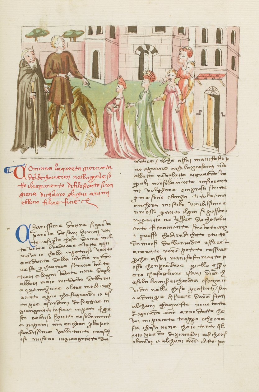 Dekameronen, Filippo Balducci och hans son i Florens , Dag fyra, . av Giovanni Boccaccio
