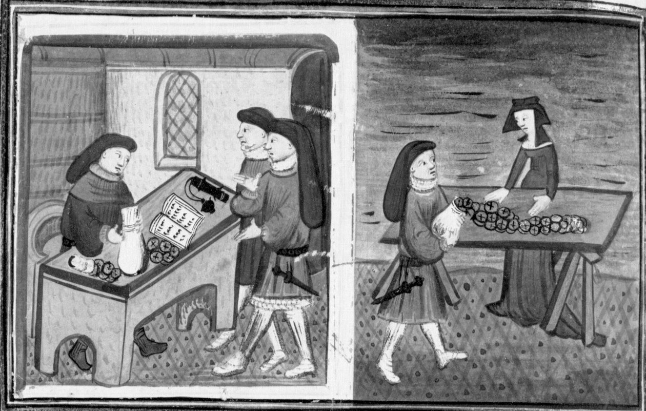 Decameron, Guasparruolo lånar ut pengar till Gulfardo; Gulfardo ger pengarna till Ambrogia. Dag åtta, nyhet 1 av Giovanni Boccaccio