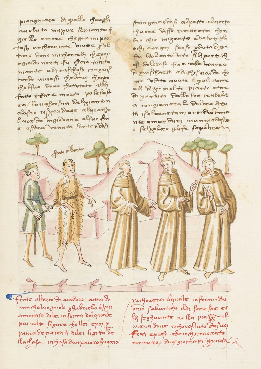 Decameron, En ängels fall - Arresteringen av Berto, Fjärde dagen, novell 2 av Giovanni Boccaccio